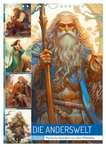 Produktbild: Die Anderswelt. Mystische Gestalten aus dem Mittelalter (Wandkalender 2026 DIN A4 hoch), CALVENDO Monatskalender | Calvendo, Rose Hurley