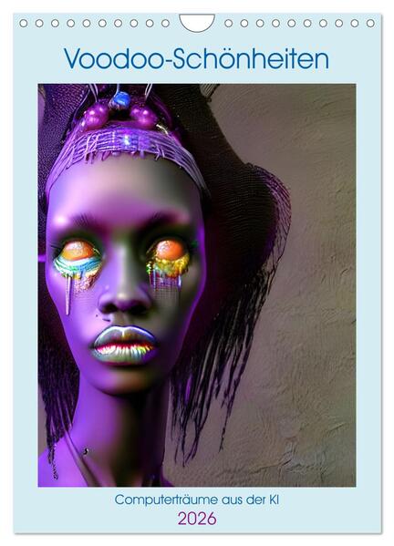 Produktbild: Voodoo-Schönheiten - Computerträume aus der KI (Wandkalender 2026 DIN A4 hoch), CALVENDO Monatskalender | Christine aka stine1, Calvendo