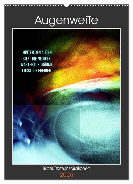 Produktbild: AugenweiTe Bilder.Texte.Inspirationen (Wandkalender 2026 DIN A2 hoch), CALVENDO Monatskalender | Martina Marten und Gudrun Schwibbe, Calvendo