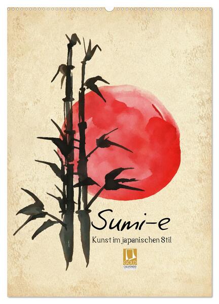 Produktbild: Sumi-e Kunst im japanischen Stil (Wandkalender 2026 DIN A2 hoch), CALVENDO Monatskalender | Lucia Lucia, Calvendo, Lucia