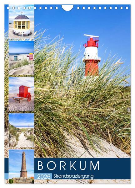 Produktbild: Borkum Strandspaziergang (Wandkalender 2026 DIN A4 hoch), CALVENDO Monatskalender | Calvendo, Andrea Dreegmeyer