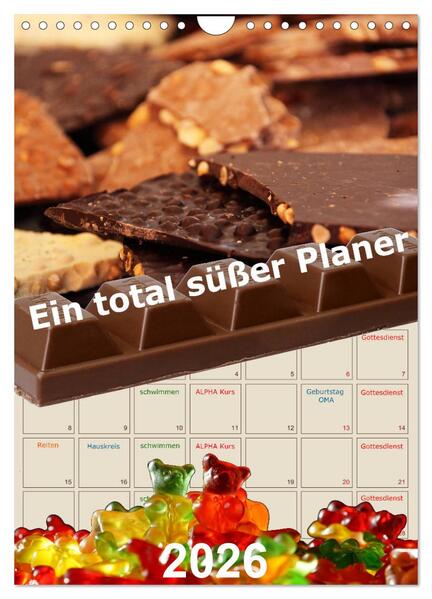 Produktbild: Ein total süßer Planer (Wandkalender 2026 DIN A4 hoch), CALVENDO Monatskalender | Calvendo, Stefan Widerstein - SteWi.info