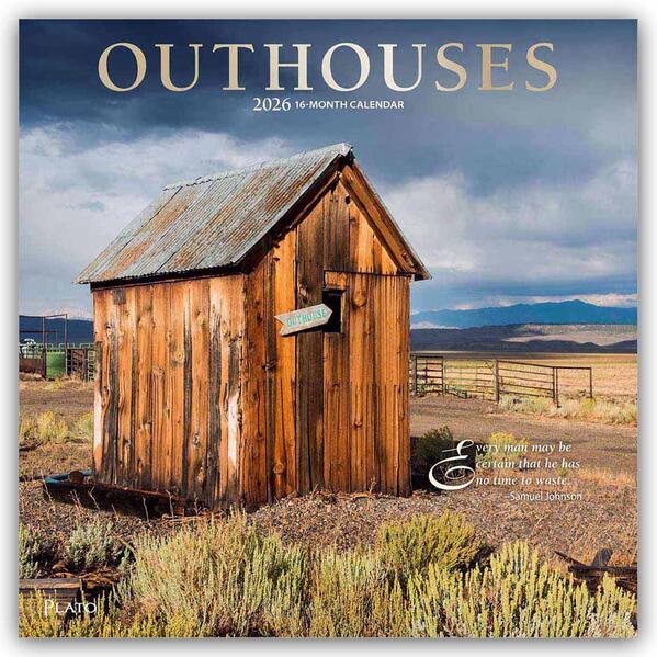 Produktbild: Outhouses - Toilettenhäuschen 2026 - 16-Monatskalender | Browntrout Publishers