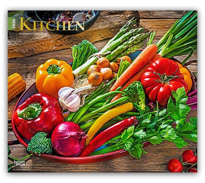 Produktbild: Kitchen - Küchenkalender 2026 - 16-Monatskalender im Deluxe-Format | Browntrout Publishers