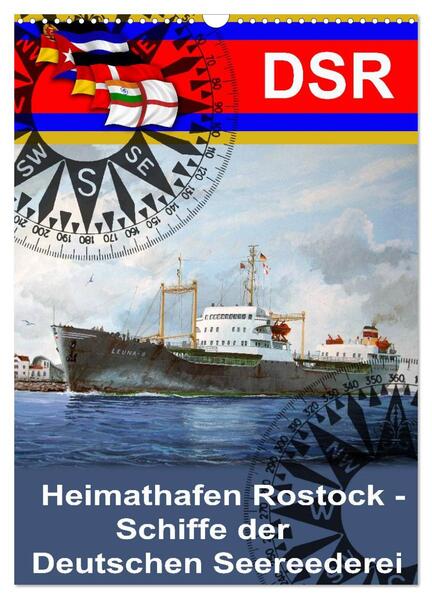 Produktbild: Heimathafen Rostock - Schiffe der Deutschen Seereederei (Wandkalender 2026 DIN A3 hoch), CALVENDO Monatskalender | Hans-Stefan Hudak, Calvendo