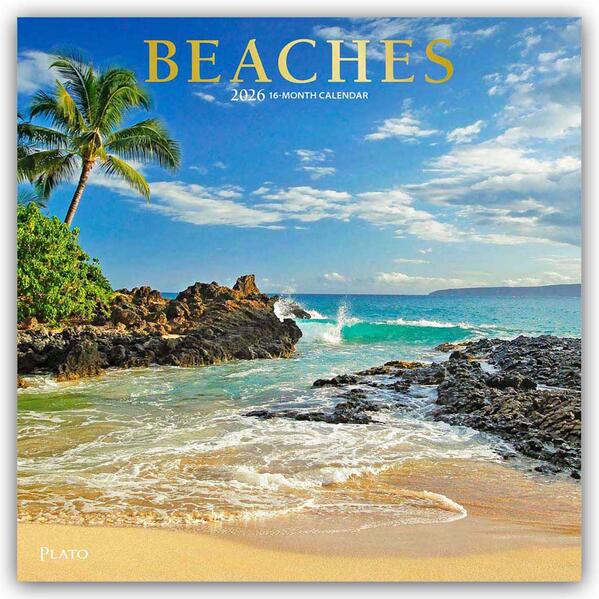 Produktbild: Beaches - Traumstrände 2026 - 16-Monatskalender | Browntrout Publishers