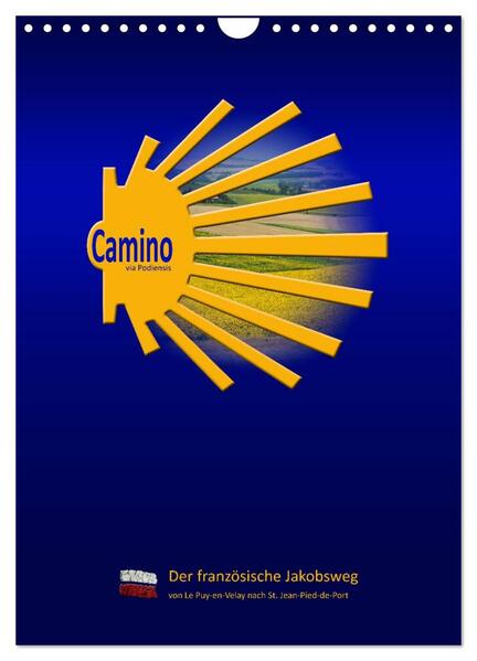 Produktbild: Jakobsweg Via Podiensis (Wandkalender 2026 DIN A4 hoch), CALVENDO Monatskalender | Calvendo, Stefan Vossemer