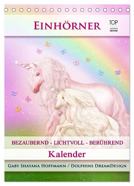 Produktbild: Einhörner - Kalender (Tischkalender 2026 DIN A5 hoch), CALVENDO Monatskalender | Calvendo, Gaby Shayana Hoffmann