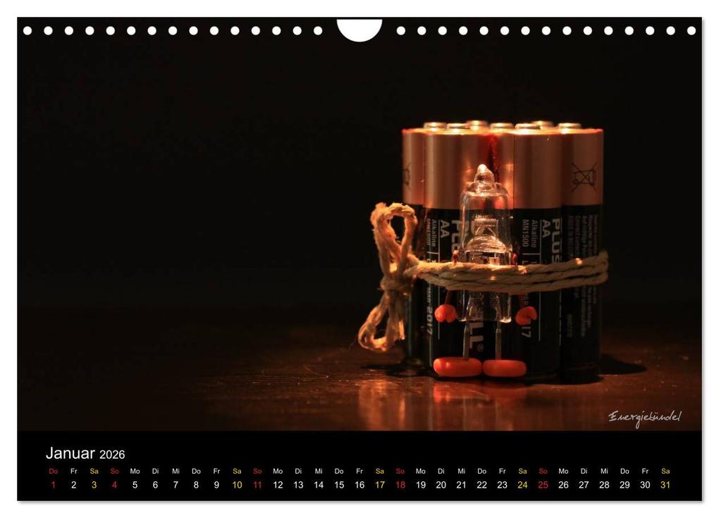 Weitere Ansicht: Bernie Blitz - Eine Birne sucht Erleuchtung (Wandkalender 2026 DIN A4 quer), CALVENDO Monatskalender | Michaela Kanthak, Calvendo