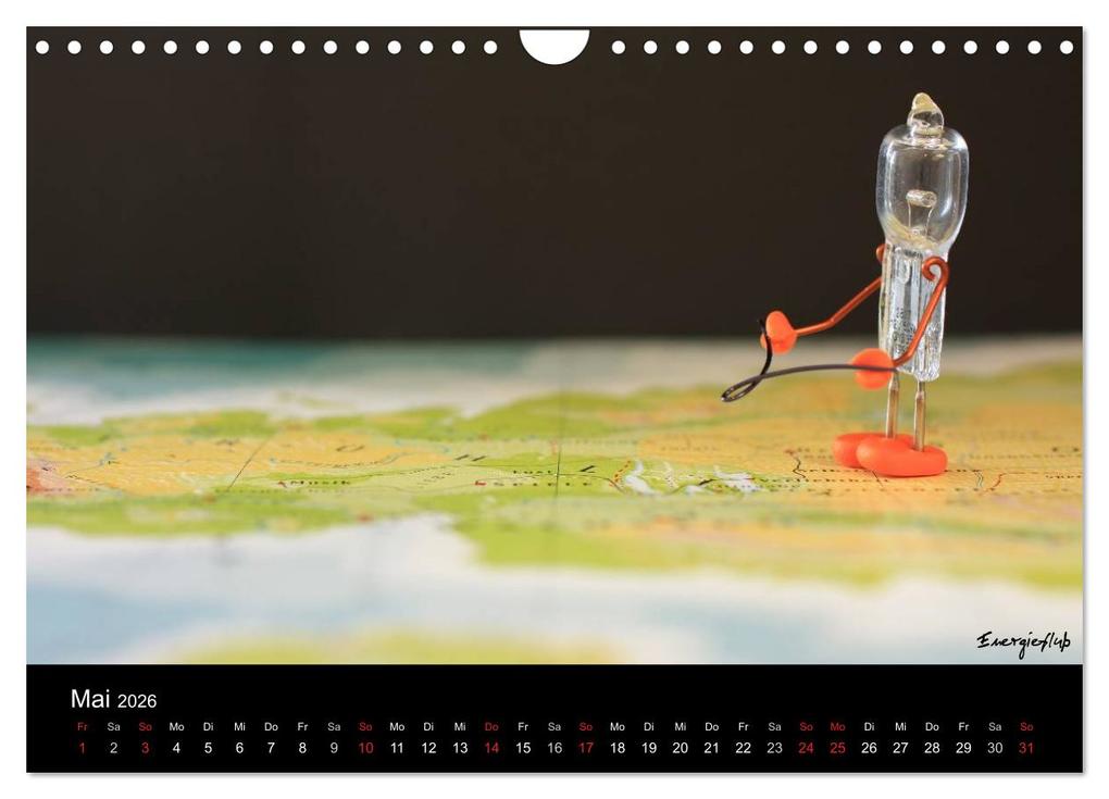 Weitere Ansicht: Bernie Blitz - Eine Birne sucht Erleuchtung (Wandkalender 2026 DIN A4 quer), CALVENDO Monatskalender | Michaela Kanthak, Calvendo