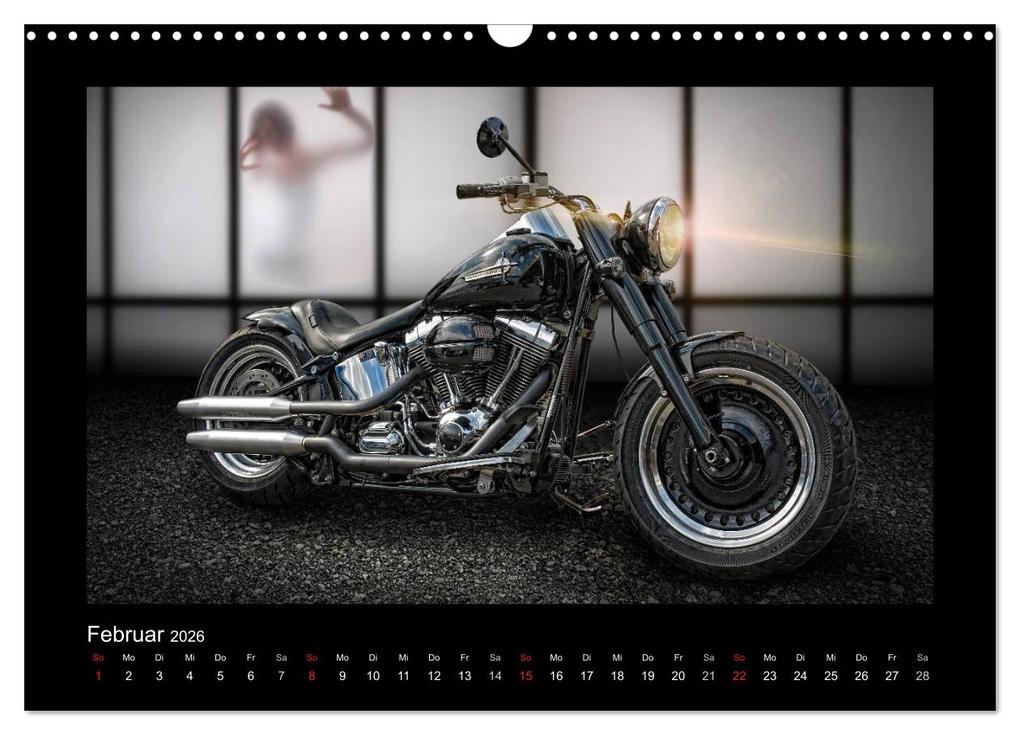 Weitere Ansicht: Motorrad-Träume - Chopper und Custombikes (Wandkalender 2026 DIN A3 quer), CALVENDO Monatskalender | Michael Pohl, Calvendo