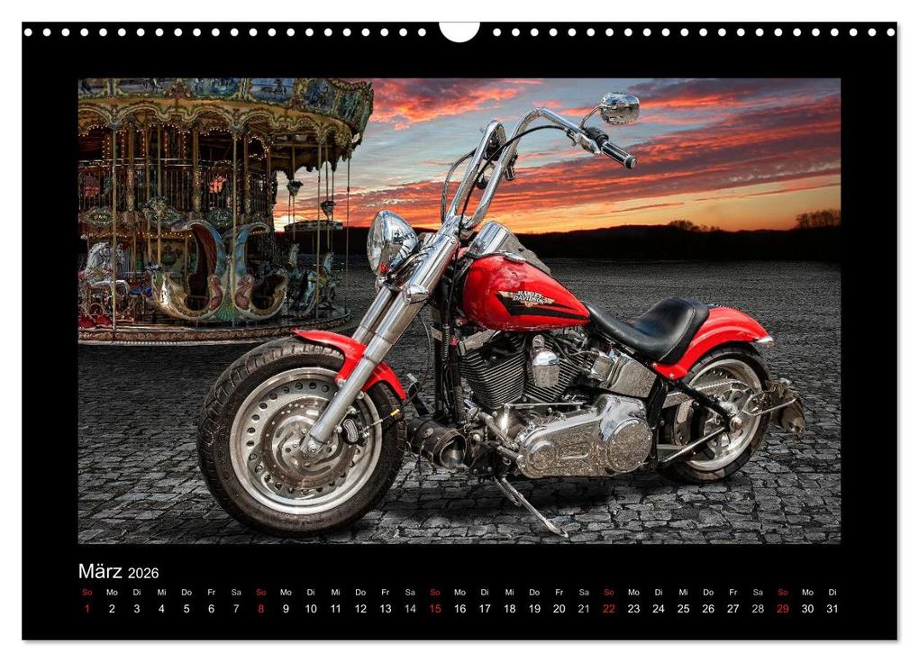 Weitere Ansicht: Motorrad-Träume - Chopper und Custombikes (Wandkalender 2026 DIN A3 quer), CALVENDO Monatskalender | Michael Pohl, Calvendo