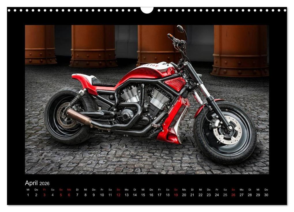 Weitere Ansicht: Motorrad-Träume - Chopper und Custombikes (Wandkalender 2026 DIN A3 quer), CALVENDO Monatskalender | Michael Pohl, Calvendo