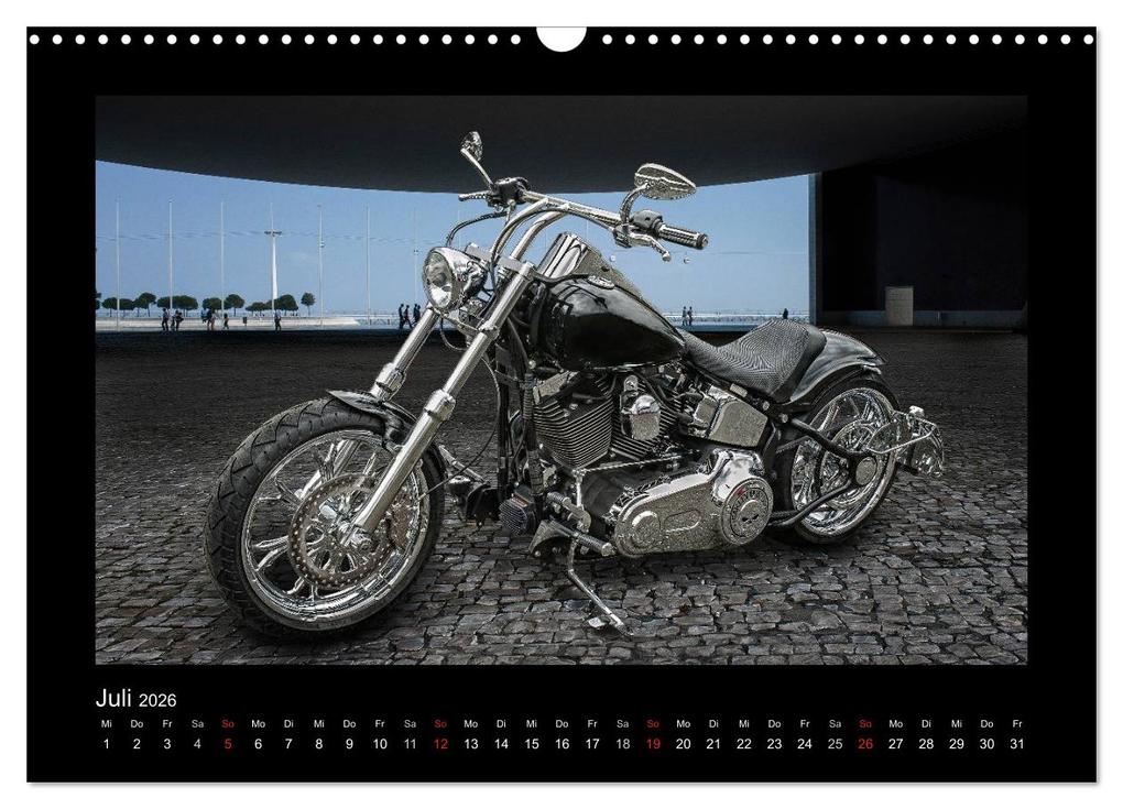 Weitere Ansicht: Motorrad-Träume - Chopper und Custombikes (Wandkalender 2026 DIN A3 quer), CALVENDO Monatskalender | Michael Pohl, Calvendo