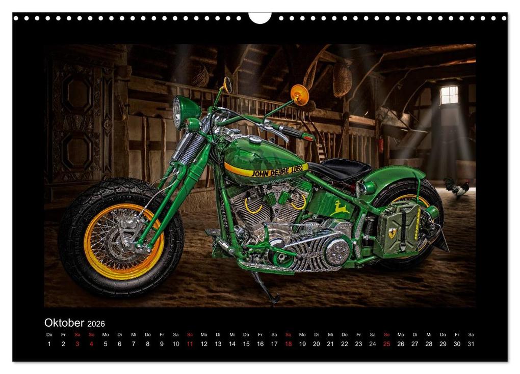 Weitere Ansicht: Motorrad-Träume - Chopper und Custombikes (Wandkalender 2026 DIN A3 quer), CALVENDO Monatskalender | Michael Pohl, Calvendo