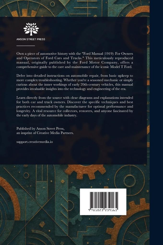 Weitere Ansicht: Ford Manual for Owners and Operators of Ford Cars and Trucks (1919) | Ford Motor Company