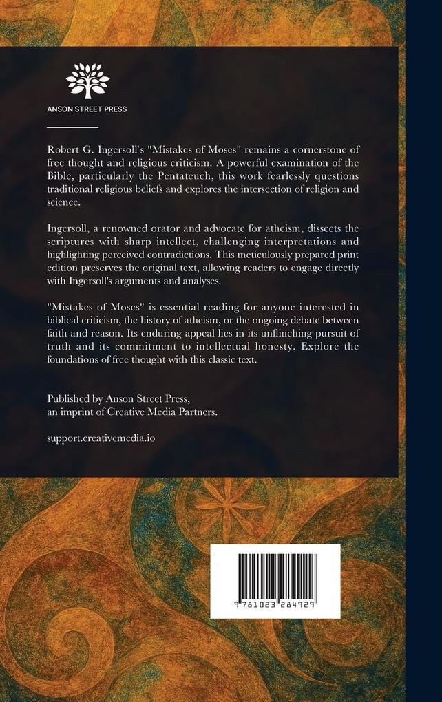 Weitere Ansicht: Mistakes of Moses | Robert Green Ingersoll