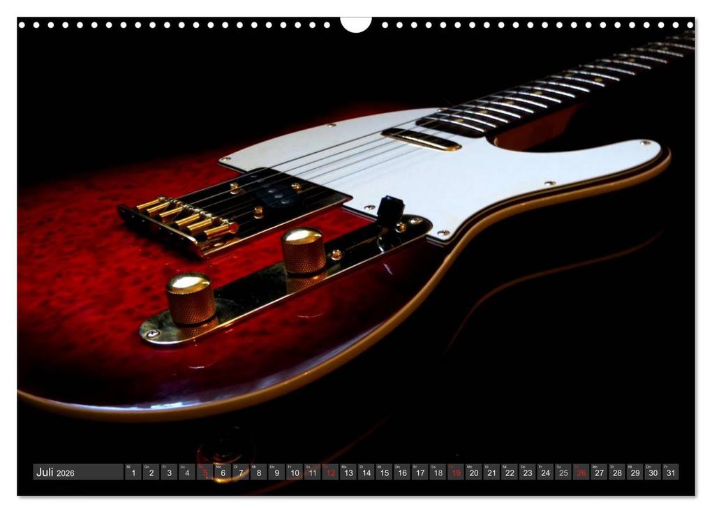 Weitere Ansicht: Gitarren Snapshots (Wandkalender 2026 DIN A3 quer), CALVENDO Monatskalender | Calvendo, Renate Bleicher