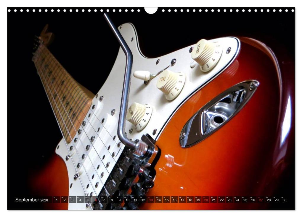 Weitere Ansicht: Gitarren Snapshots (Wandkalender 2026 DIN A3 quer), CALVENDO Monatskalender | Calvendo, Renate Bleicher