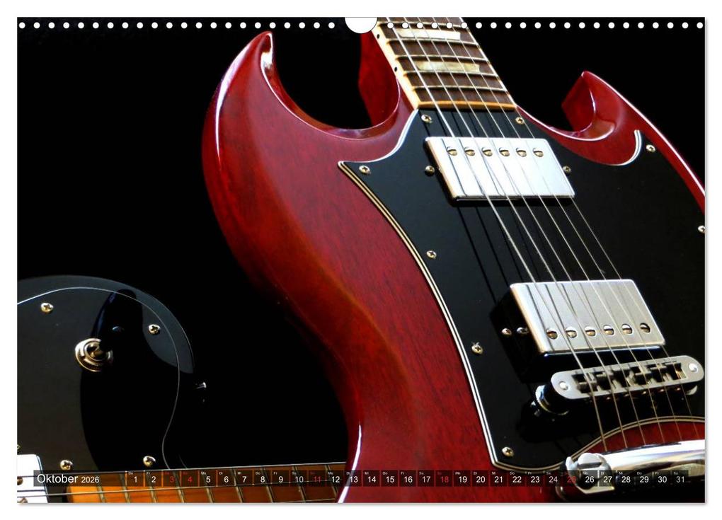 Weitere Ansicht: Gitarren Snapshots (Wandkalender 2026 DIN A3 quer), CALVENDO Monatskalender | Calvendo, Renate Bleicher