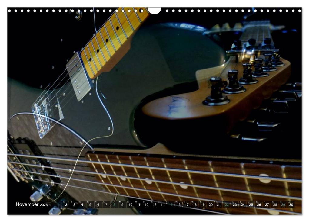 Weitere Ansicht: Gitarren Snapshots (Wandkalender 2026 DIN A3 quer), CALVENDO Monatskalender | Calvendo, Renate Bleicher