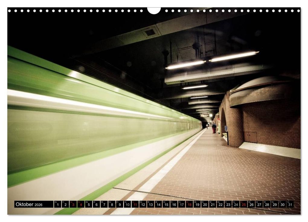 Weitere Ansicht: U-Bahn-Stationen Hannover (Wandkalender 2026 DIN A3 quer), CALVENDO Monatskalender | Calvendo, Schnellewelten, SchnelleWelten SchnelleWelten
