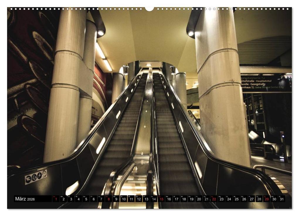 Weitere Ansicht: U-Bahn-Stationen Hannover (Wandkalender 2026 DIN A2 quer), CALVENDO Monatskalender | Calvendo, Schnellewelten, SchnelleWelten SchnelleWelten