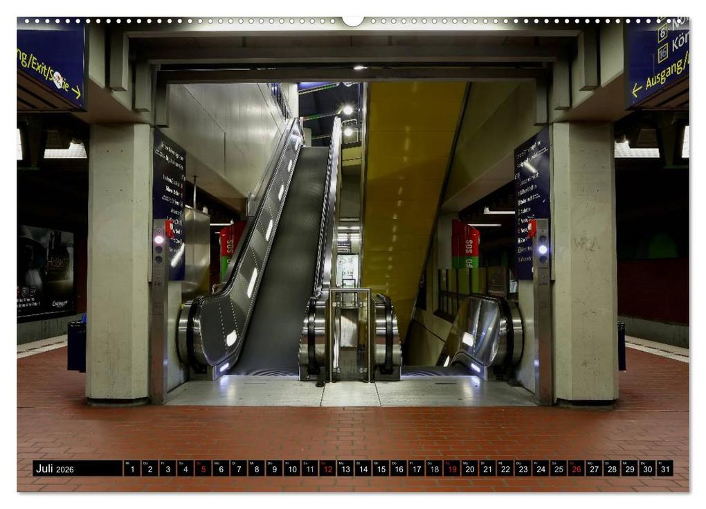 Weitere Ansicht: U-Bahn-Stationen Hannover (Wandkalender 2026 DIN A2 quer), CALVENDO Monatskalender | Calvendo, Schnellewelten, SchnelleWelten SchnelleWelten