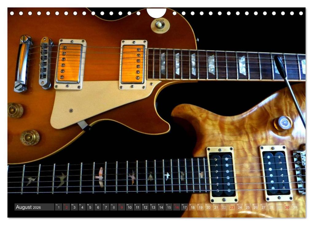 Weitere Ansicht: Gitarren Snapshots (Wandkalender 2026 DIN A4 quer), CALVENDO Monatskalender | Calvendo, Renate Bleicher