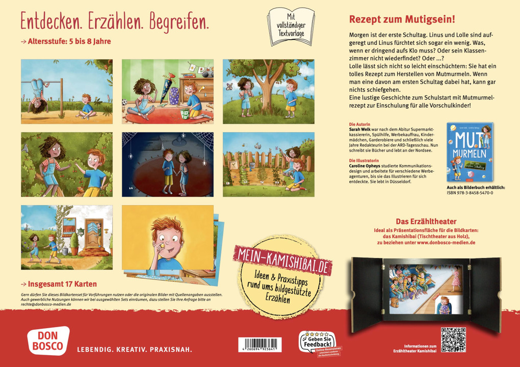 Weitere Ansicht: Mutmurmeln für den ersten Schultag. Kamishibai Bildkartenset | Sarah Welk