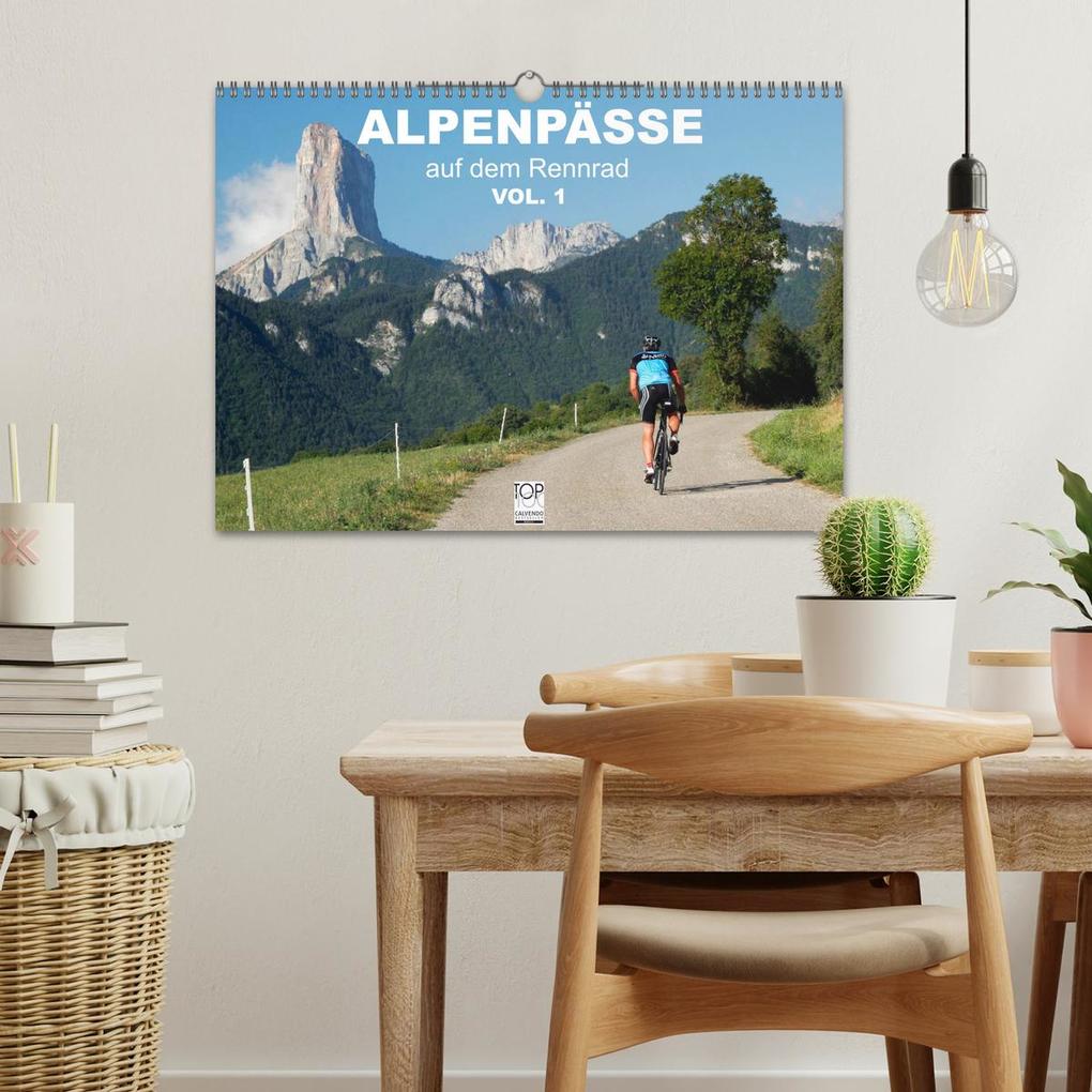 Weitere Ansicht: Alpenpässe auf dem Rennrad Vol. 1 (Wandkalender 2026 DIN A3 quer), CALVENDO Monatskalender | Matthias Rotter, Calvendo