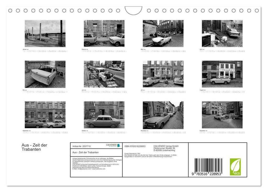 Weitere Ansicht: Aus - Zeit der Trabanten (Wandkalender 2026 DIN A4 quer), CALVENDO Monatskalender | Ewald Steenblock, Calvendo