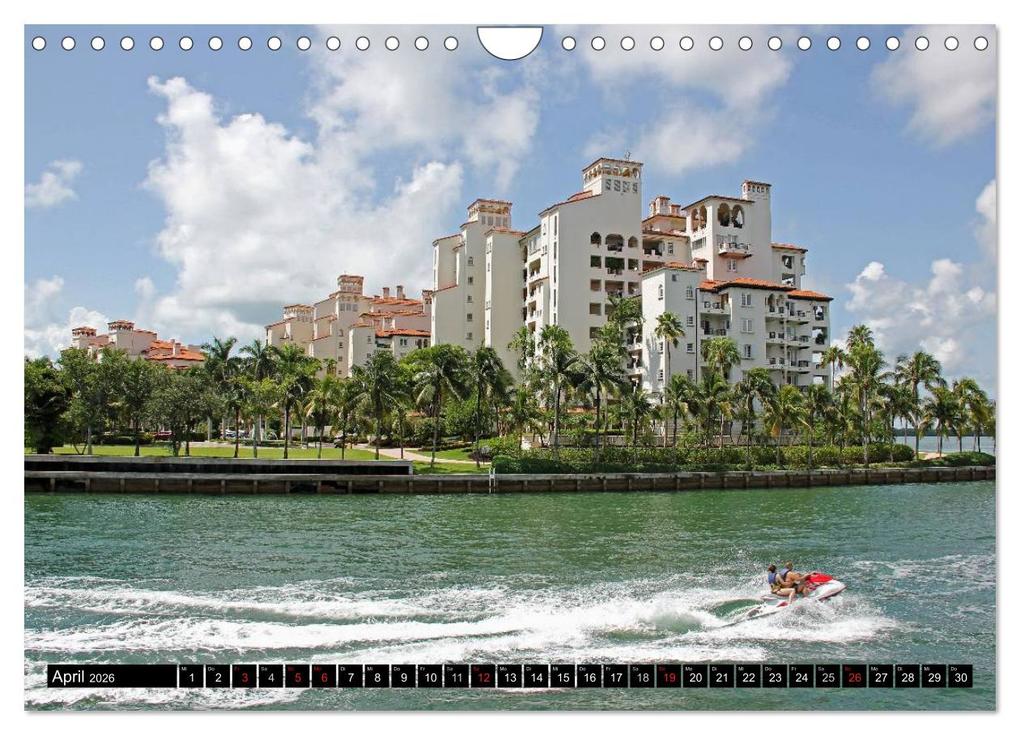 Weitere Ansicht: MIAMI (Wandkalender 2026 DIN A4 quer), CALVENDO Monatskalender | Andrea Damm, Calvendo