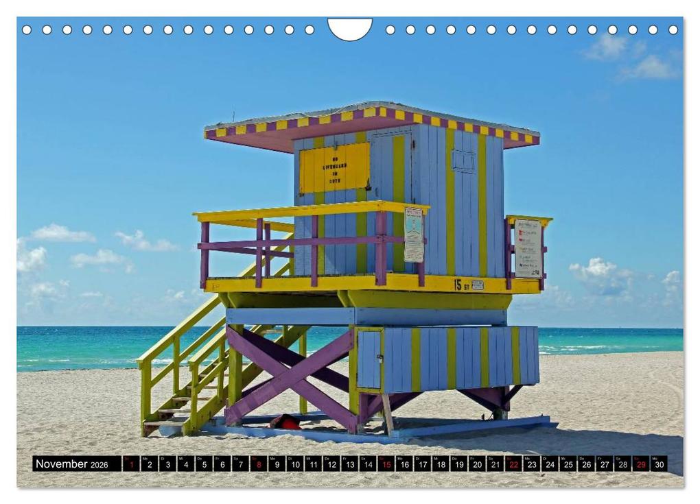 Weitere Ansicht: MIAMI (Wandkalender 2026 DIN A4 quer), CALVENDO Monatskalender | Andrea Damm, Calvendo