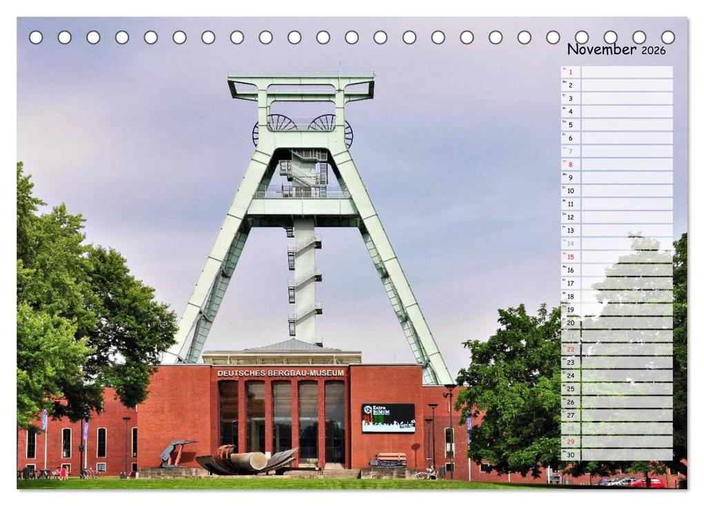 Weitere Ansicht: Bochum / Geburtstagskalender (Tischkalender 2026 DIN A5 quer), CALVENDO Monatskalender | Uwe Reschke, Calvendo