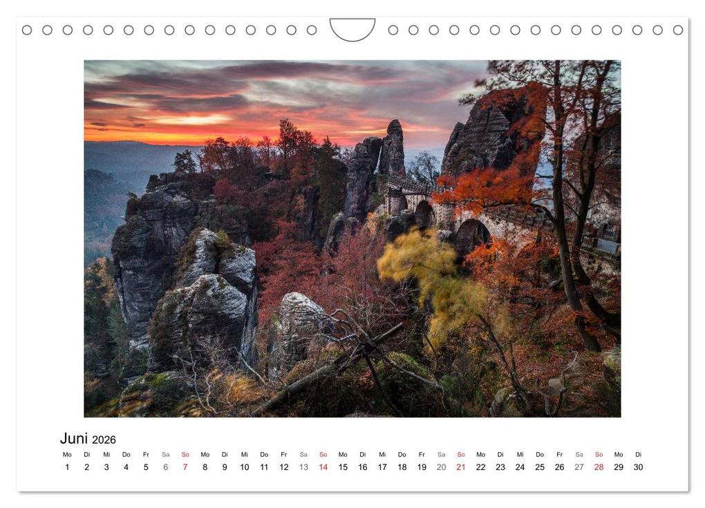 Weitere Ansicht: Bastei - Sächsische Schweiz (Wandkalender 2026 DIN A4 quer), CALVENDO Monatskalender | Boris Buschardt, Calvendo