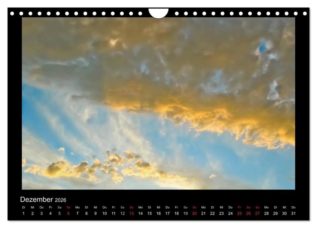 Weitere Ansicht: Wolkenbilder (Wandkalender 2026 DIN A4 quer), CALVENDO Monatskalender | Martina Roth, Calvendo