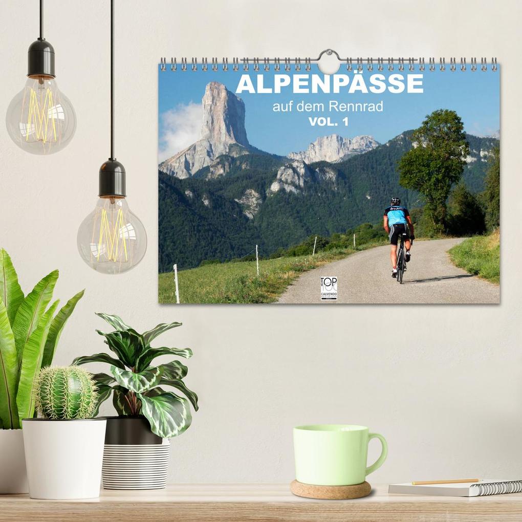 Weitere Ansicht: Alpenpässe auf dem Rennrad Vol. 1 (Wandkalender 2026 DIN A4 quer), CALVENDO Monatskalender | Matthias Rotter, Calvendo