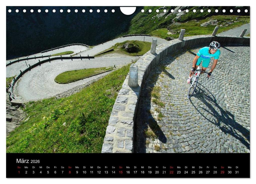 Weitere Ansicht: Alpenpässe auf dem Rennrad Vol. 1 (Wandkalender 2026 DIN A4 quer), CALVENDO Monatskalender | Matthias Rotter, Calvendo