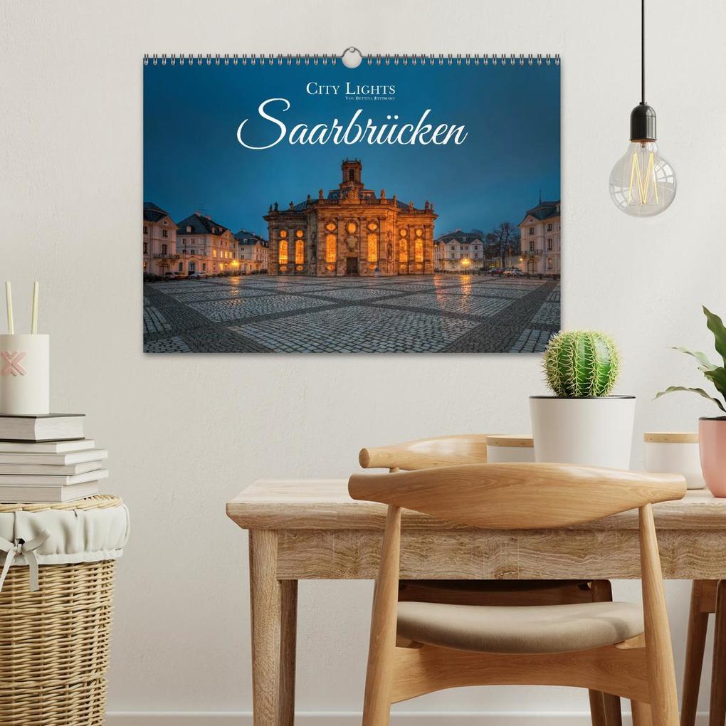 Weitere Ansicht: City Lights Saarbrücken (Wandkalender 2026 DIN A3 quer), CALVENDO Monatskalender | Calvendo, Bettina Dittmann