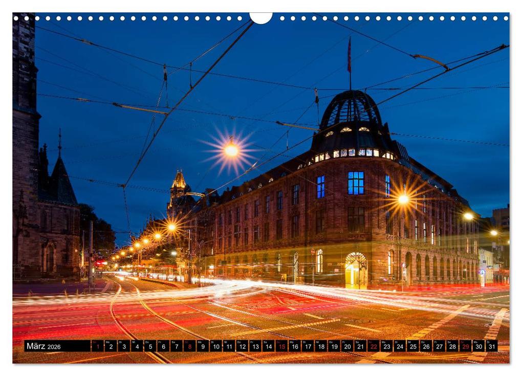 Weitere Ansicht: City Lights Saarbrücken (Wandkalender 2026 DIN A3 quer), CALVENDO Monatskalender | Calvendo, Bettina Dittmann