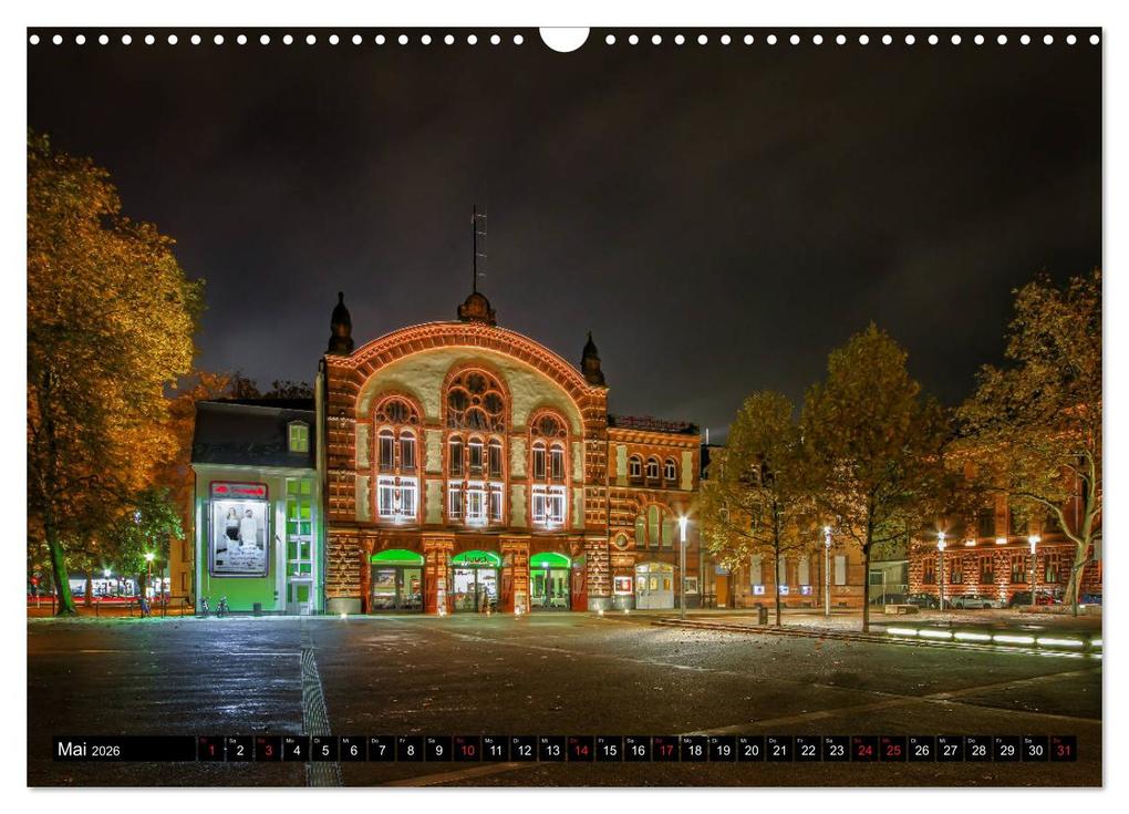 Weitere Ansicht: City Lights Saarbrücken (Wandkalender 2026 DIN A3 quer), CALVENDO Monatskalender | Calvendo, Bettina Dittmann