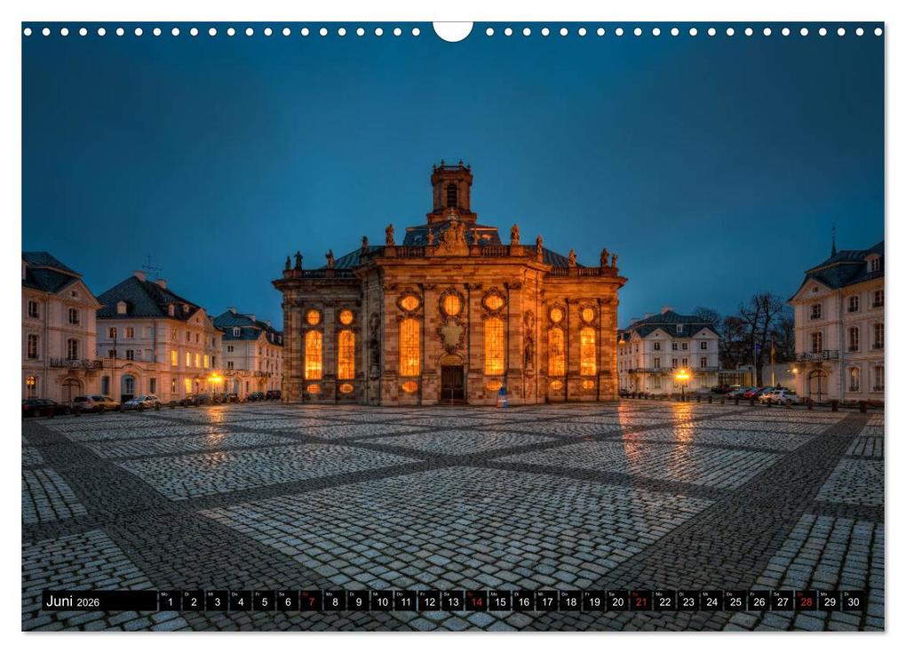 Weitere Ansicht: City Lights Saarbrücken (Wandkalender 2026 DIN A3 quer), CALVENDO Monatskalender | Calvendo, Bettina Dittmann
