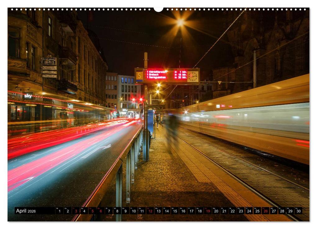Weitere Ansicht: City Lights Saarbrücken (Wandkalender 2026 DIN A2 quer), CALVENDO Monatskalender | Calvendo, Bettina Dittmann