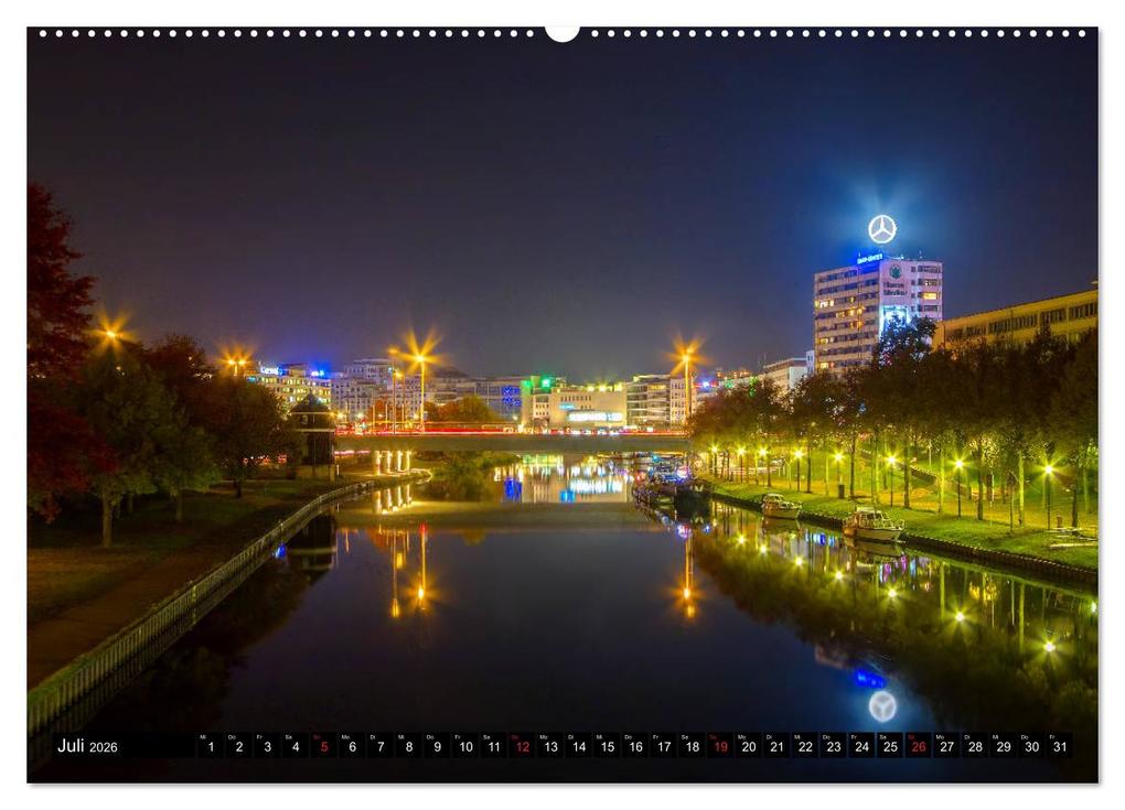 Weitere Ansicht: City Lights Saarbrücken (Wandkalender 2026 DIN A2 quer), CALVENDO Monatskalender | Calvendo, Bettina Dittmann