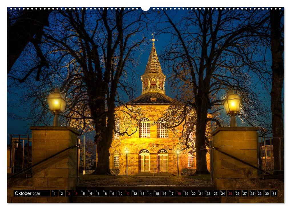 Weitere Ansicht: City Lights Saarbrücken (Wandkalender 2026 DIN A2 quer), CALVENDO Monatskalender | Calvendo, Bettina Dittmann