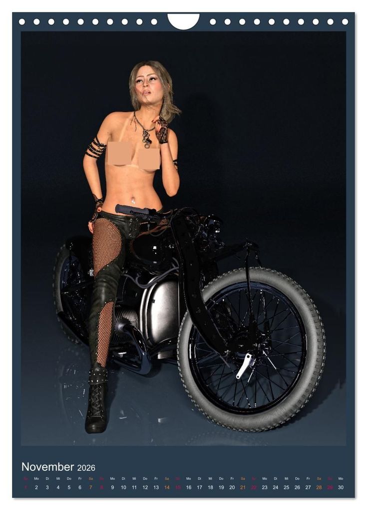 Weitere Ansicht: Hot Girls and Bikes (Wandkalender 2026 DIN A4 hoch), CALVENDO Monatskalender | screenport screenport, Calvendo, screenport