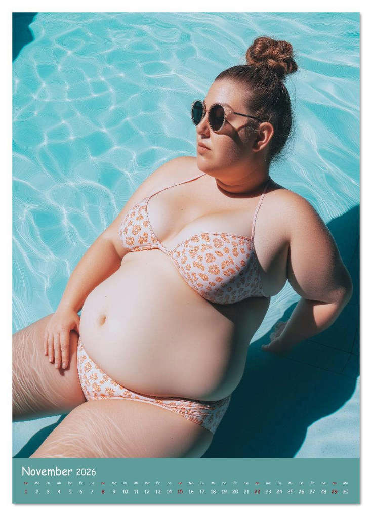 Weitere Ansicht: Curvy Pin-up Girls - Verführerische Rundungen am Pool (Wandkalender 2026 DIN A3 hoch), CALVENDO Monatskalender | MB - Fotografie, Calvendo