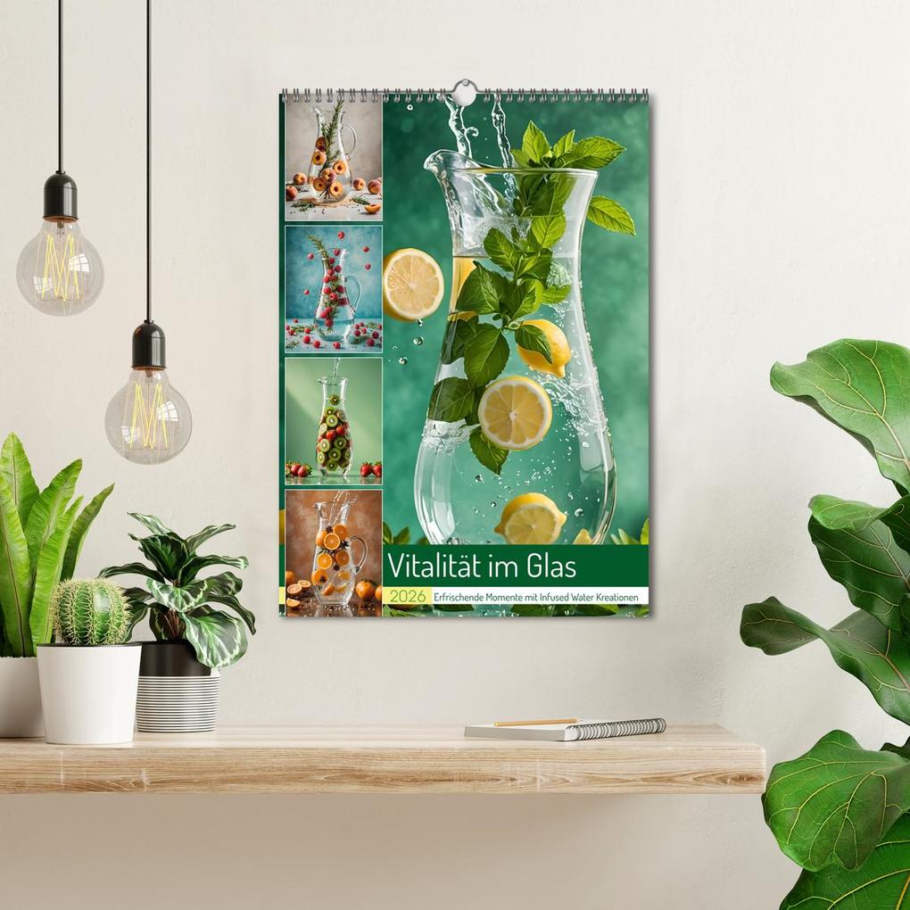 Weitere Ansicht: Vitalität im Glas - Erfrischende Momente mit Infused Water Kreationen (Wandkalender 2026 DIN A3 hoch), CALVENDO Monatskalender | Fred Schimak, Calvendo