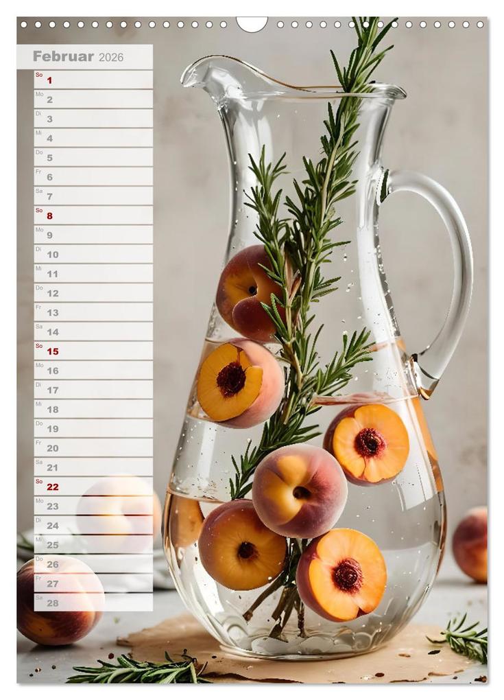 Weitere Ansicht: Vitalität im Glas - Erfrischende Momente mit Infused Water Kreationen (Wandkalender 2026 DIN A3 hoch), CALVENDO Monatskalender | Fred Schimak, Calvendo